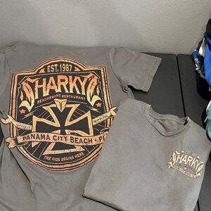 Gildan Gray Sharky's Graphic Tee